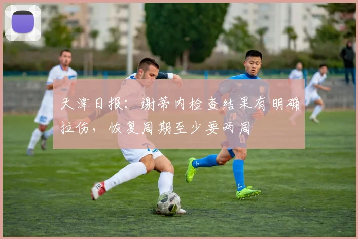 天津日报：谢蒂内检查结果有明确拉伤，恢复周期至少要两周
